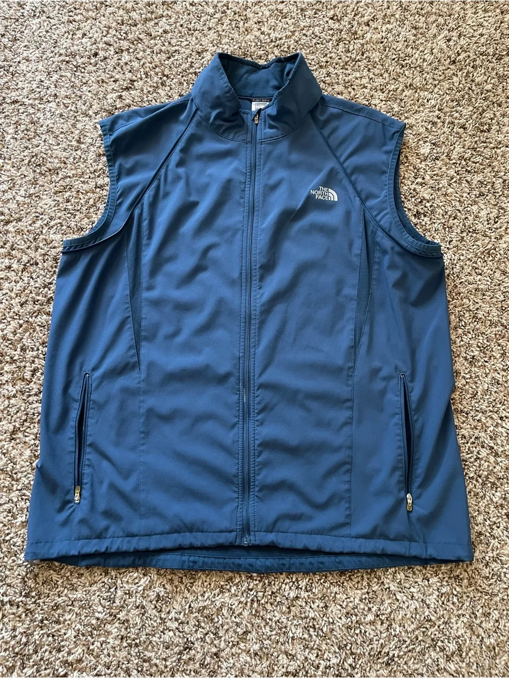 The North Face Flight Series Blue Full Zip Removable Sleeves Jacket‎ Vest Men XL